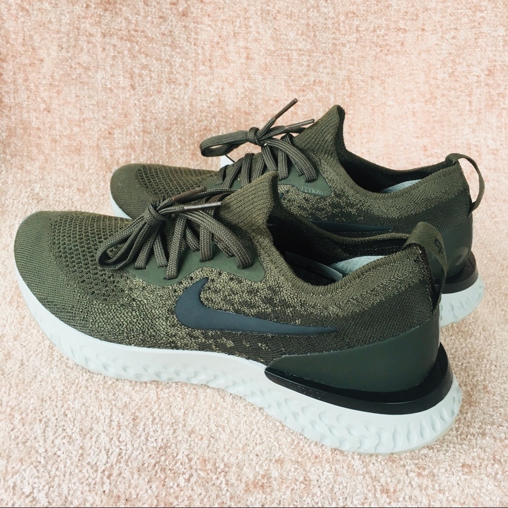SOLD!NIKE Flyknit Epic React Army Green - Picture 9 of 10